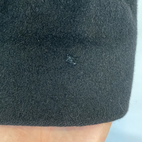 Anne Klein thigh length wool and cashmere pea coat in black size 6P 6 petite - Picture 8 of 16